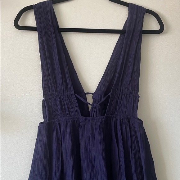 Cotton Candy LA Rich Navy Blue Textured Fabric dress - Picture 6 of 11